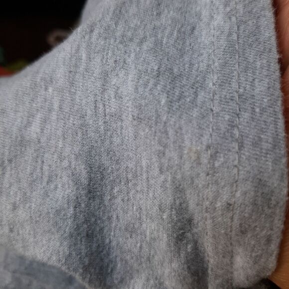 On Fire Graphic Crop top Corded Waist Gray 100% Cotton  Size Small - Picture 9 of 9